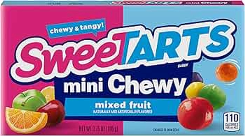 SweeTARTS Mini Chewy Candy, 3.75 Ounce Theater Candy Boxes (Pack of 12)