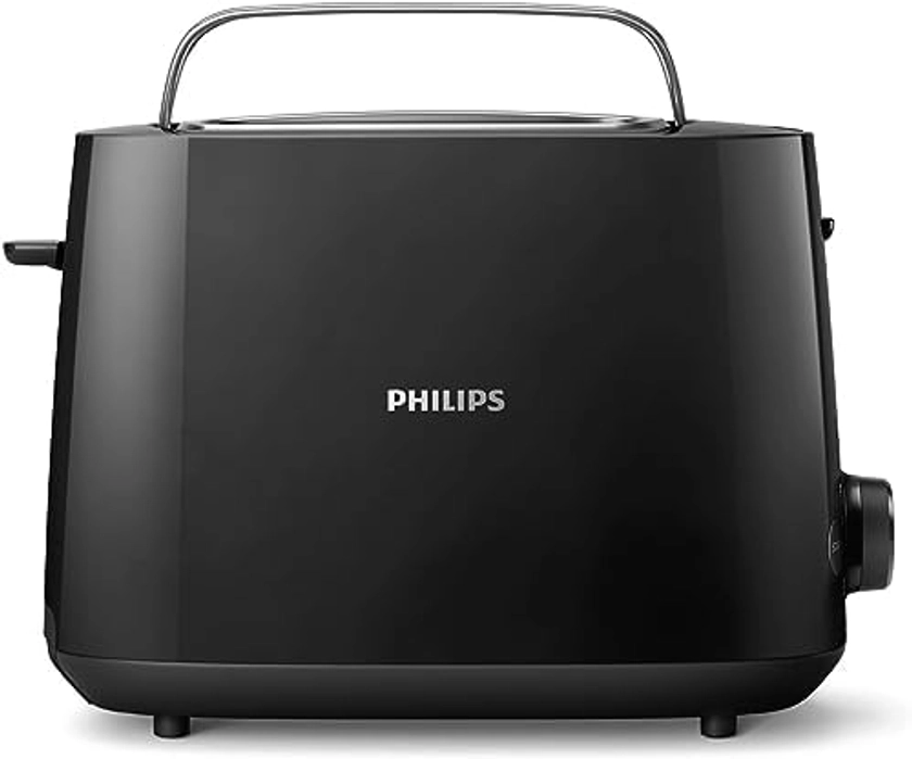 Philips Daily Collection Toaster, 2 Slices, 8 Settings, Built-in Bakery Warmer, Compact Design, Automatic Shut-off, Wide Slot, Black (HD2581/90) : Amazon.com.be: Home & Kitchen