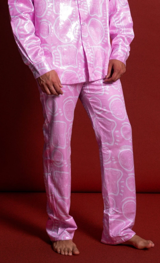 'Delilah' Pink Sequin Pant