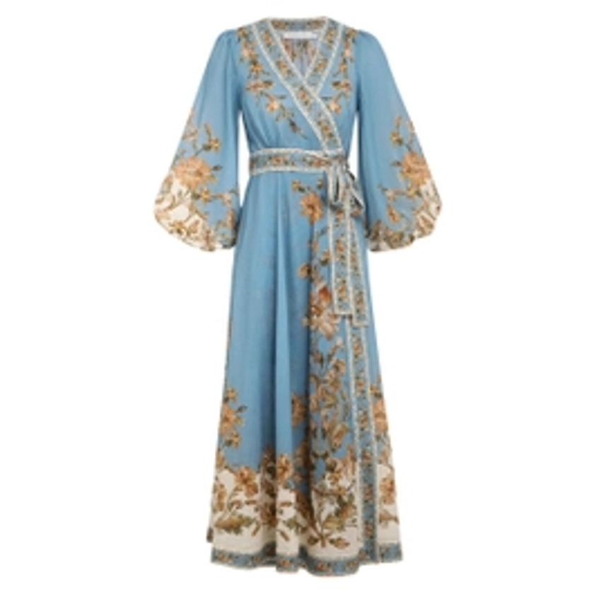 Chintz Wrap Midi Dress