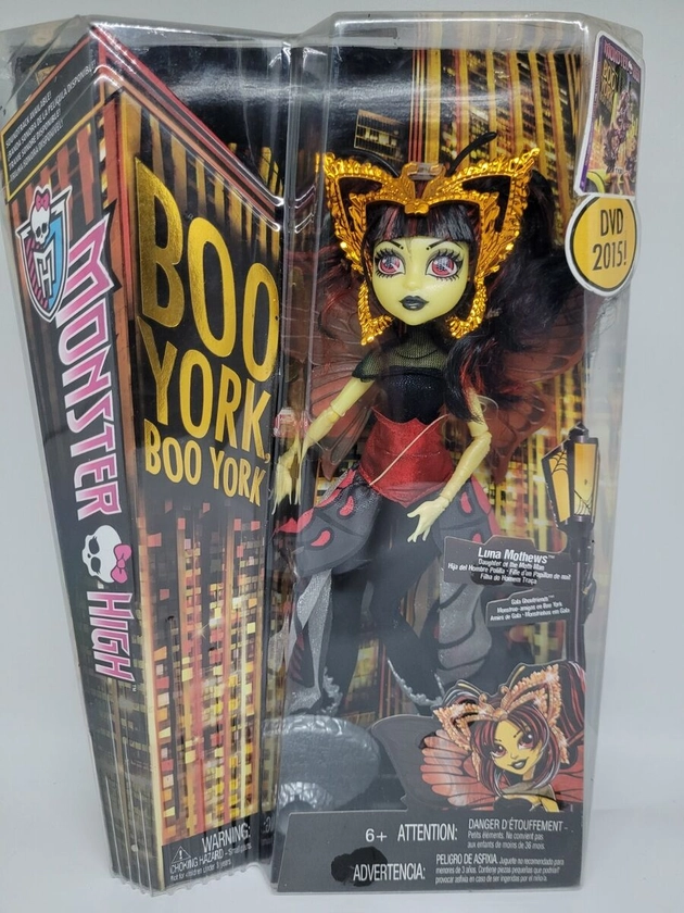 NEW Monster High Luna Mothews Boo York Gala Ghoulfriends Dolls 2014