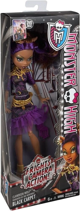 Monster High Frights Camera Action Clawdeen Wolf Doll New In Box