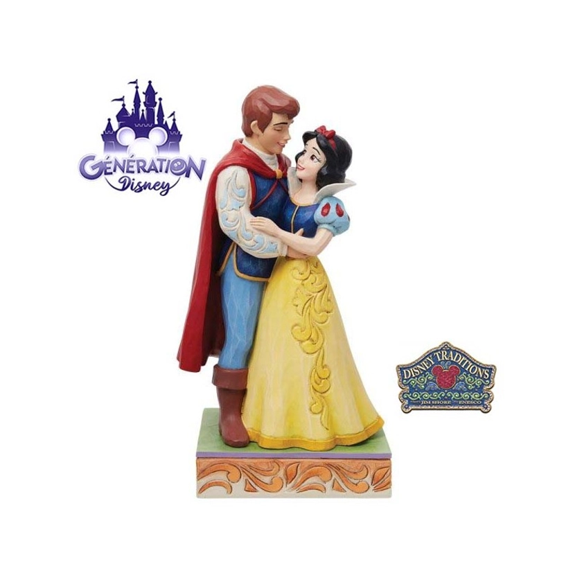 Figurine couple Blanche Neige et prince Florian by Jim Shore