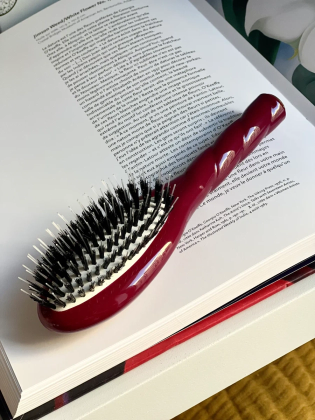 Petite Brosse Poils de Sanglier N.02 Rouge Cerise