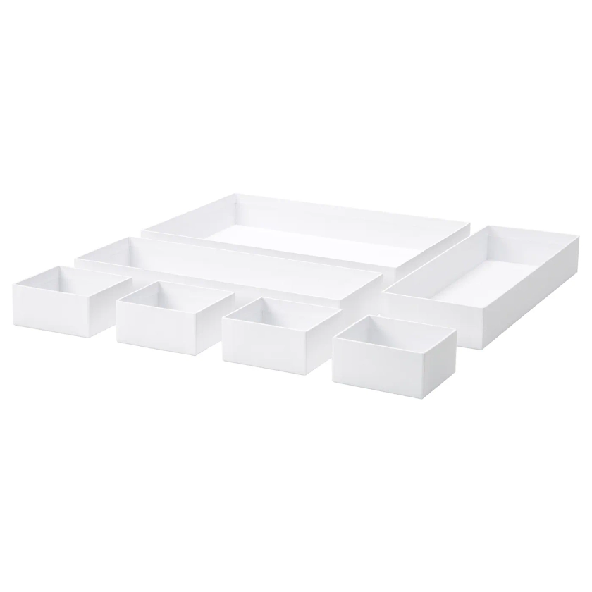 MALAREN doos, set van 7, wit - IKEA