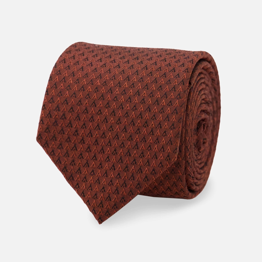 Tonal Triangle Copper Tie | Silk Ties | Tie Bar