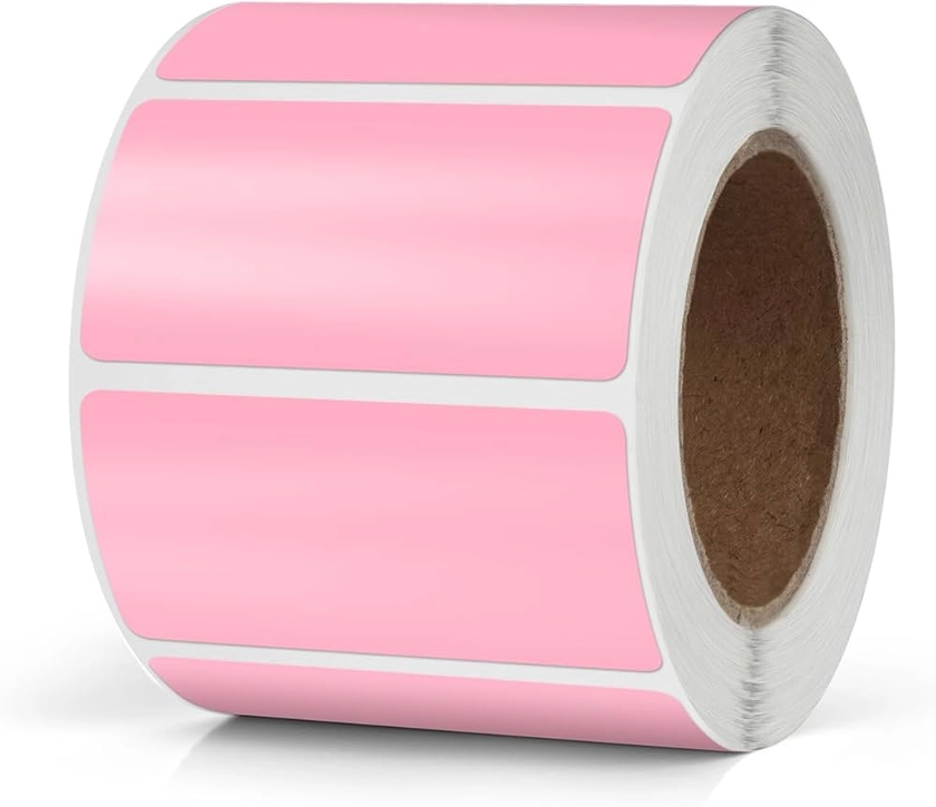 Meitaat Pink Rectangle Stickers 50 x 25 MM Color Coding Rectangular Labels Vinyl Roll Self-Adhesive Waterproof Removable 500 PCS : Amazon.co.uk: Stationery & Office Supplies
