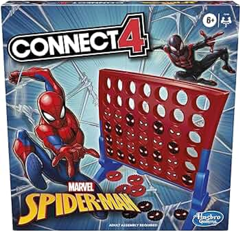 Hasbro Gaming Connect 4 Marvel Spider-Man Edition, Strategy Board Game for 2 Players, Ages 6 and Up (Amazon Exclusive)