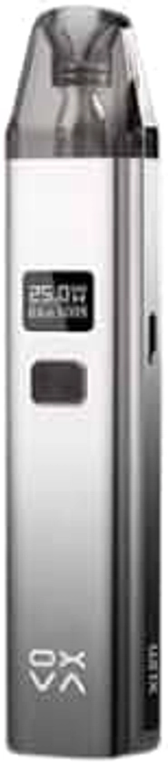 OXVA Xlim Pod Kit, E-Cigarettes, 2ml Cartridge Capacity, MTL Pod Kit, Adjustable Wattage, No Nicotine, (Shiny Silver Black)