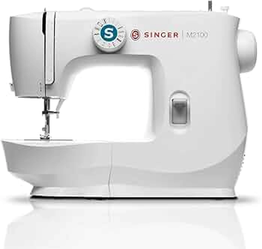 SINGER | M2100 Sewing Machine With Accessory Kit & Foot Pedal - 63 Stitch Applications - Simple & Great for Beginners