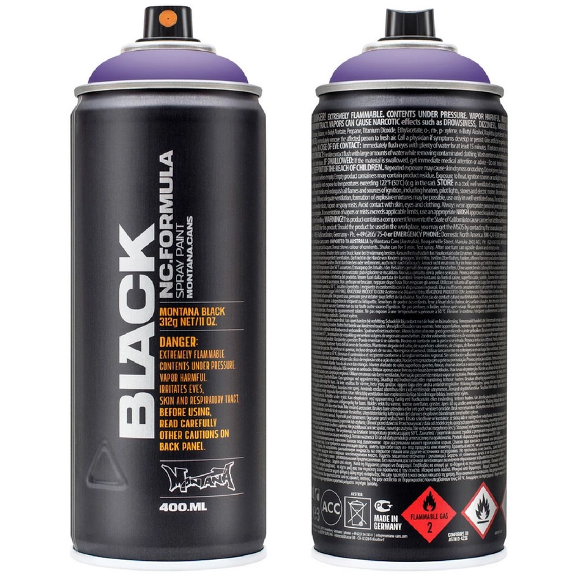 Montana BLACK Spray Paint 400 mL Wizard