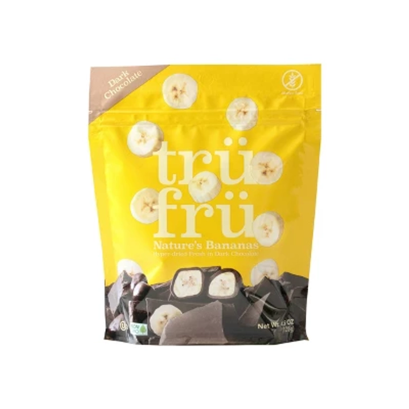 Tru Fru Hyper-Dried Banana Covered in Dark Chocolate Candy - 4.5oz