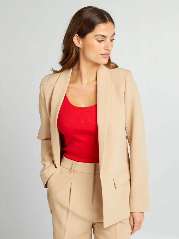 Veste blazer mi-longue