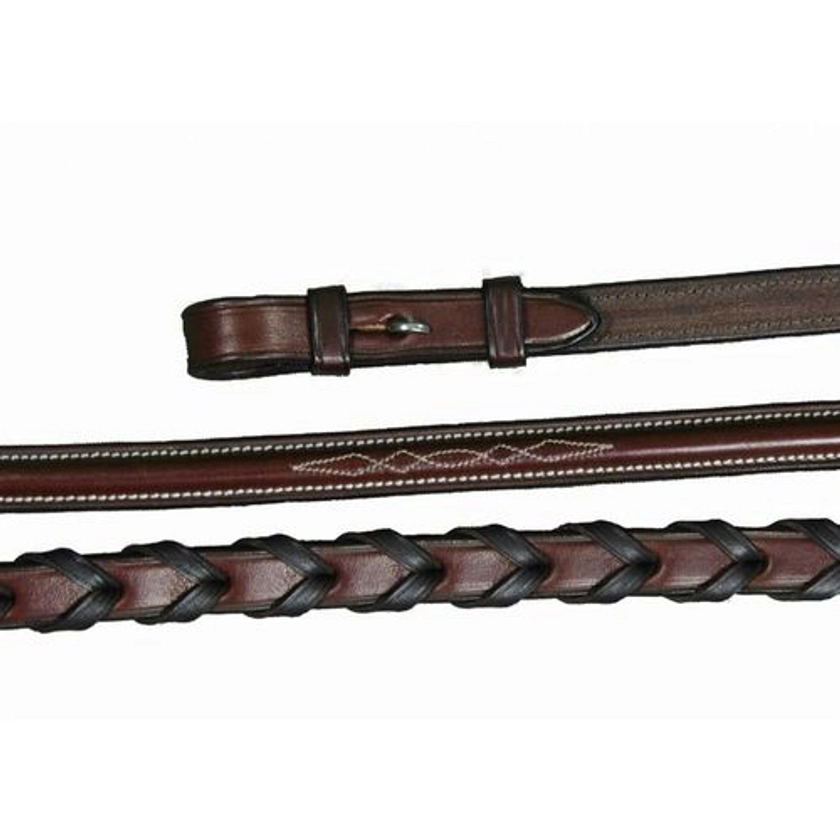 Vespucci Fancy Raised Laced Reins | Dover Saddlery