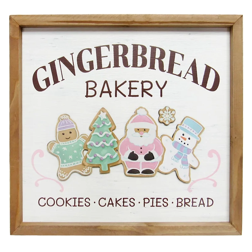 Gingerbread Bakery Wall Decor 14x13in | Christmas Decoration | At Home