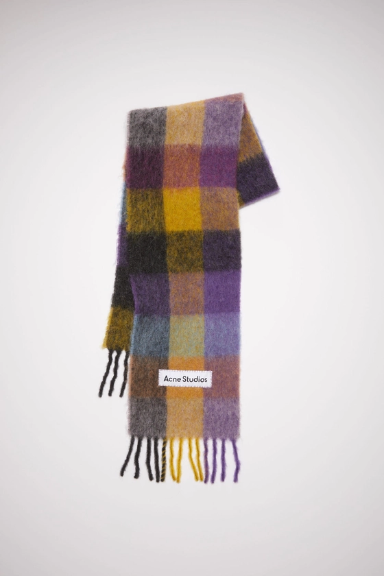 Acne Studios MOHAIR CHECKED SCARF 