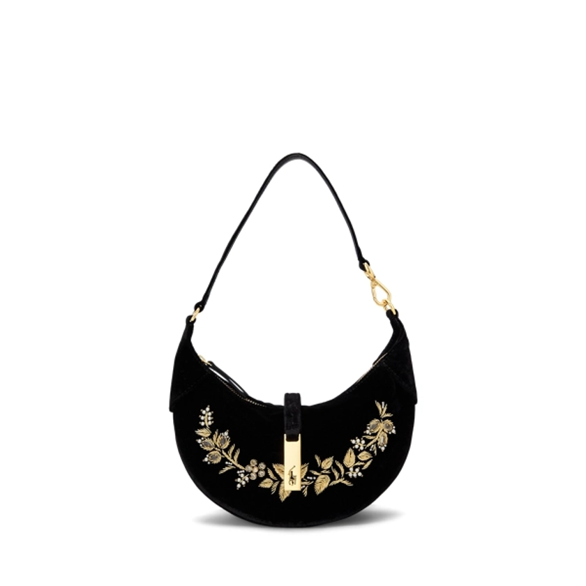 Polo ID Bullion Velvet Mini Shoulder Bag for Women | Ralph Lauren® UK