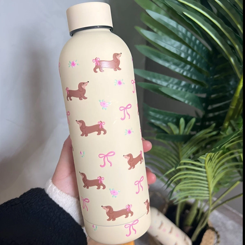 Cute Dachshund Thermos 16.9fl oz / 500ml | The Best Dachshund Gifts