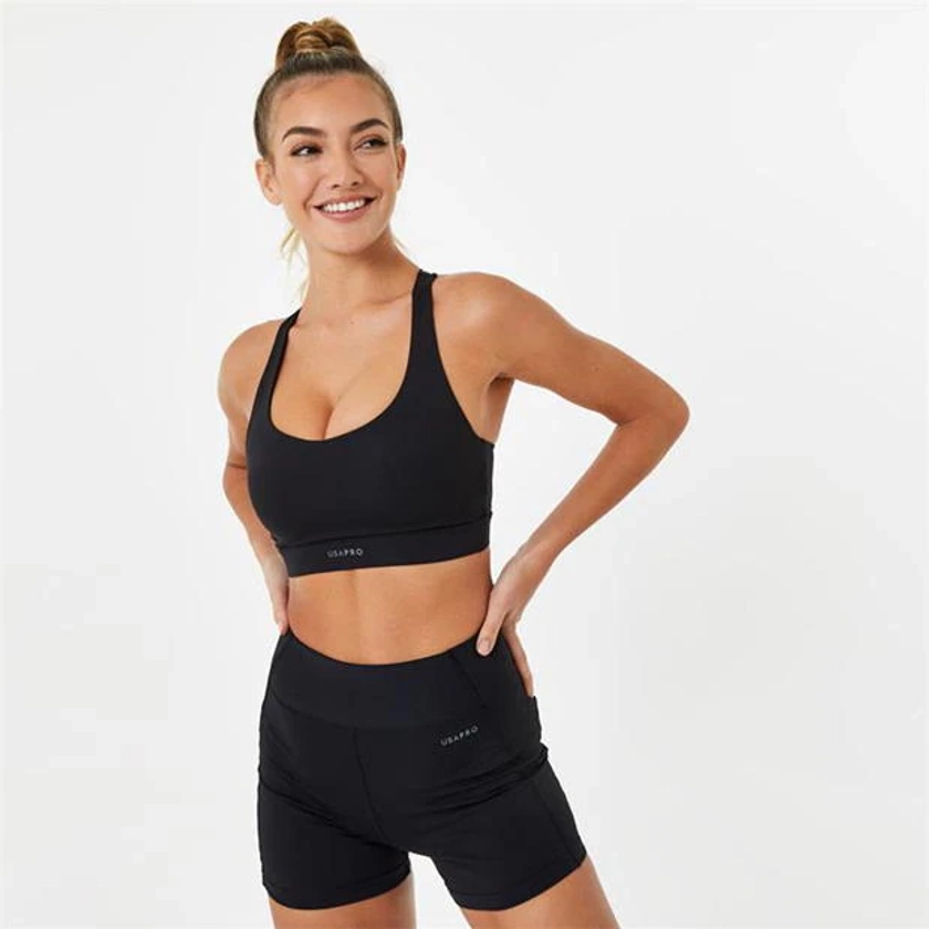 Cross Back Sports Bra Womens