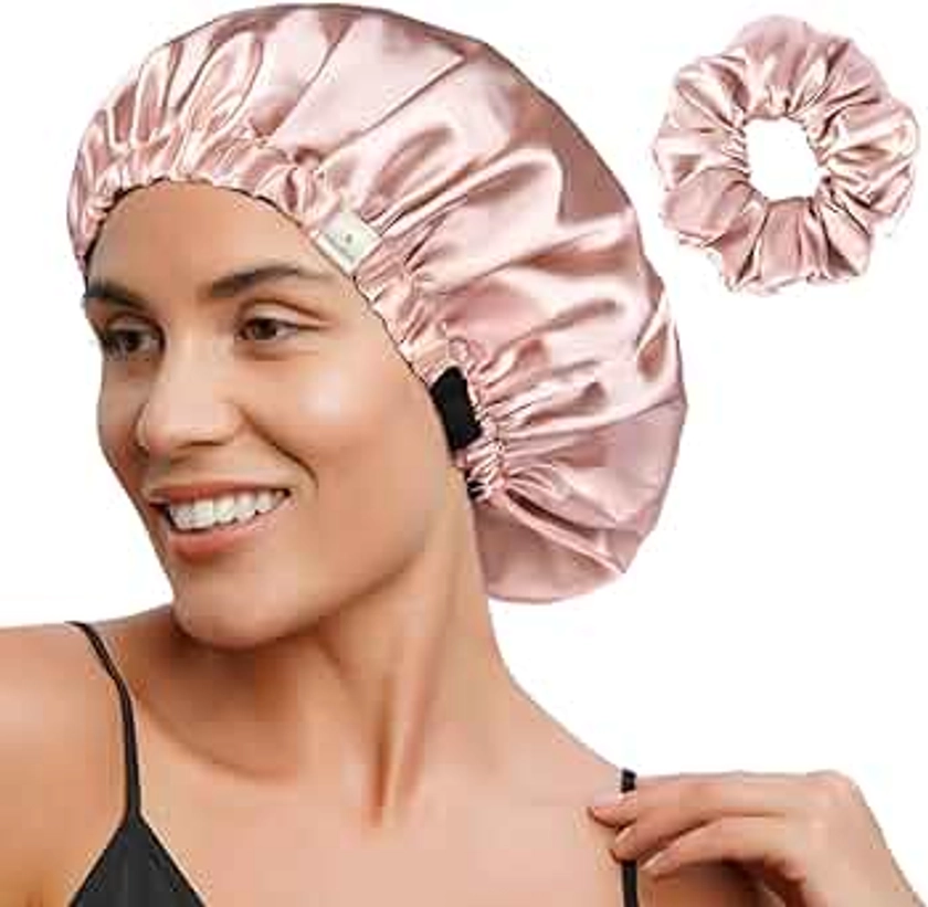 YANIBEST Satin Bonnet Silk Bonnet Hair Bonnet for Sleeping Hair Bonnets for Women Curly Natural Hair