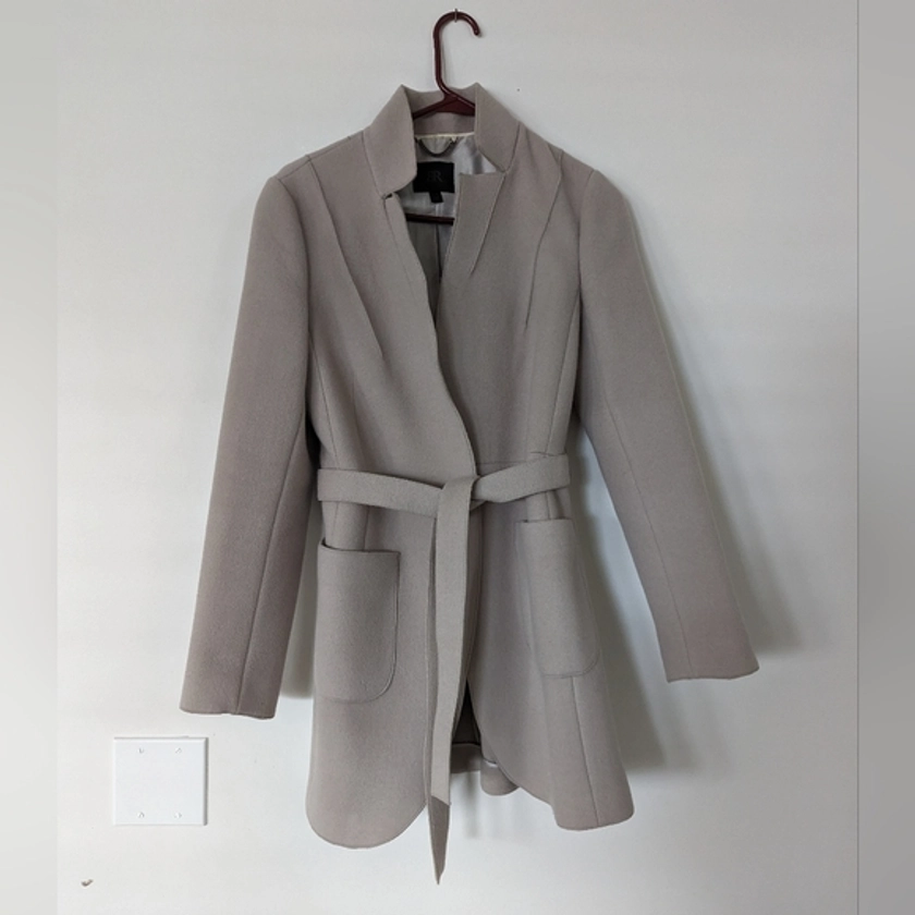 Banana Republic Double Faced Wool Tie Coat