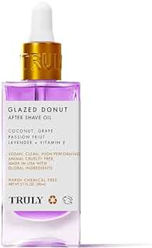 Truly Beauty Glazed Donut After Shave Oil - Razor Bumps Treatment for Women, Razor Bump and Ingrown Hair Treatment for Bikini Area - 3.1 OZ