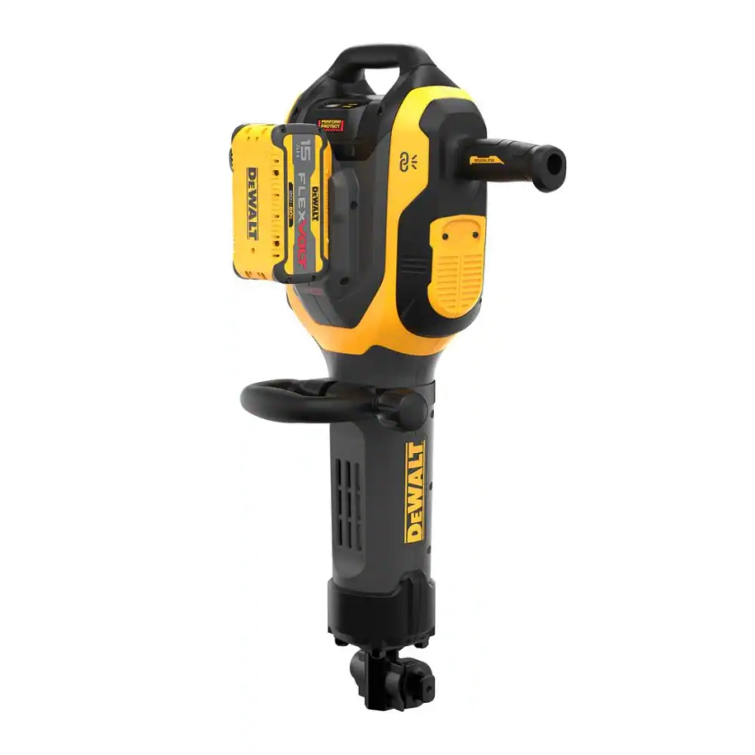 DEWALT 39.5 in. x 20 in. 60-Volt Lithium-Lon Cordless HEX Breaker Hammer Kit with two 15 Ah Batteries and Charger DCH966Z2 - The Home Depot