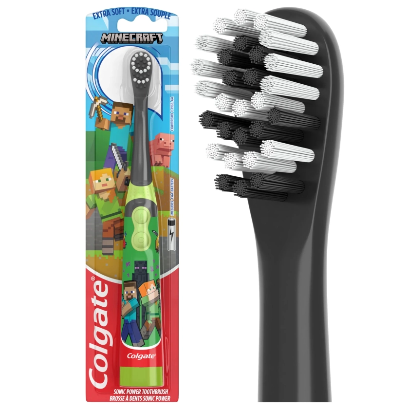 Colgate Kids Battery Powered Minecraft Toothbrush, 1 Count, Child