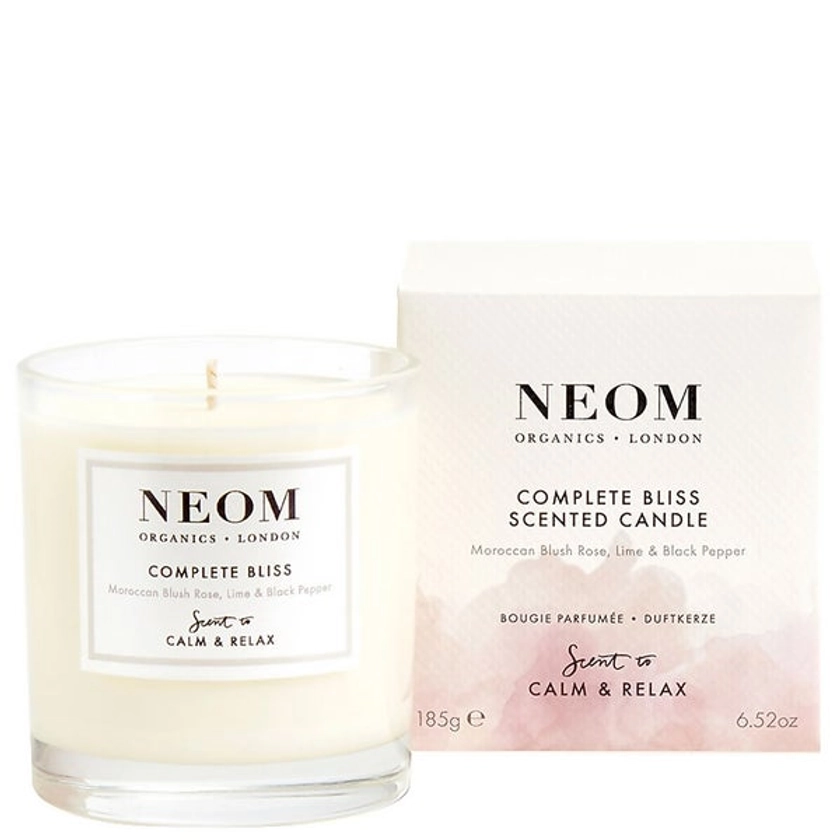 Neom Wellbeing London Scent To Calm & Relax - Complete Bliss Scented Candle (1 Wick) 185g