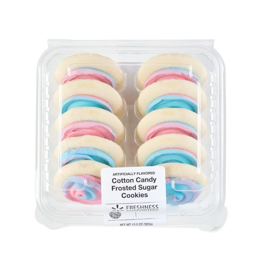 Freshness Guaranteed Cotton Candy Mother's Day Frosted Sugar Cookies, 13.5 Oz, 10 Count