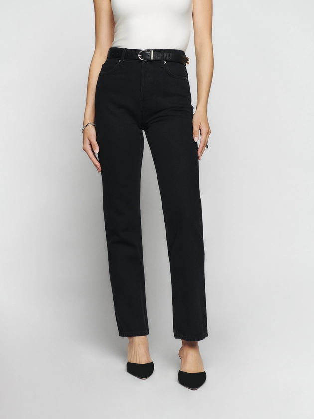 Cynthia High Rise Straight Jeans