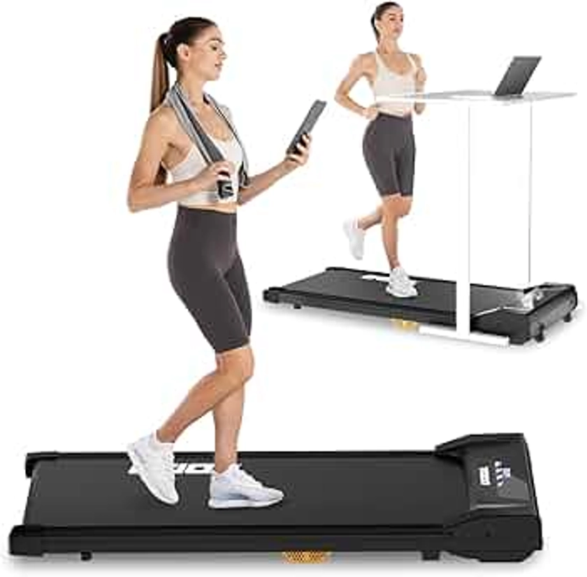 TODO Tapis de Marche, Tapis de Course, Tapis de Marche sous Le Bureau, Vitesse Réglable 1-8 KM/H, Moteur 550W avec Télécommande et écran LCD, Tapis de Course pour la Maison