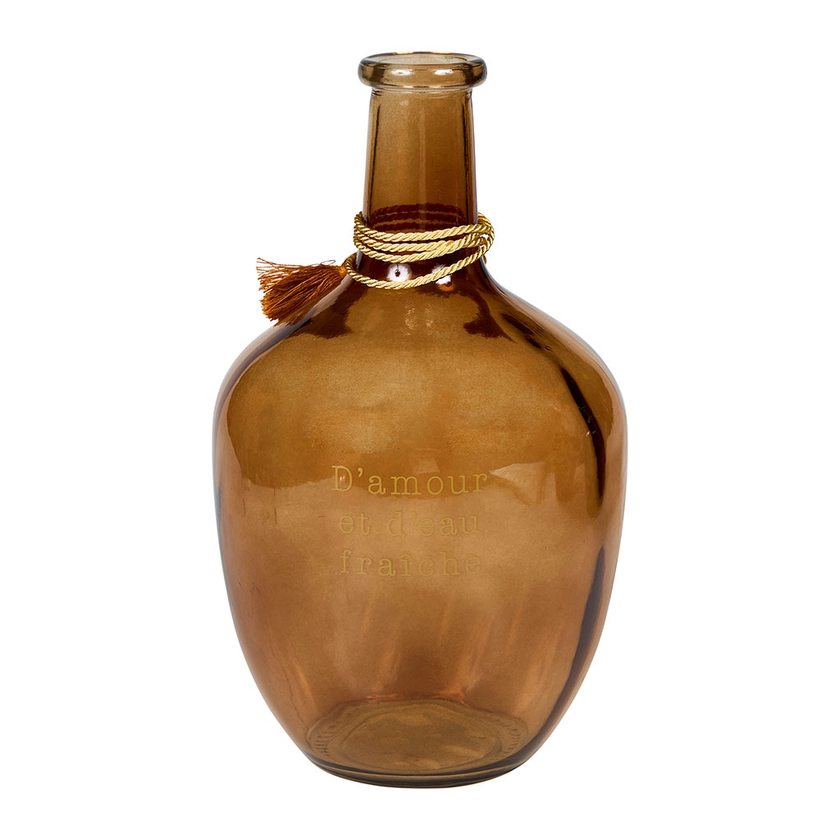 Vase dame jeanne avec citation GYPSY H 31cm - Centrakor