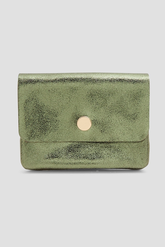 Petit porte-monnaie cuir irisé