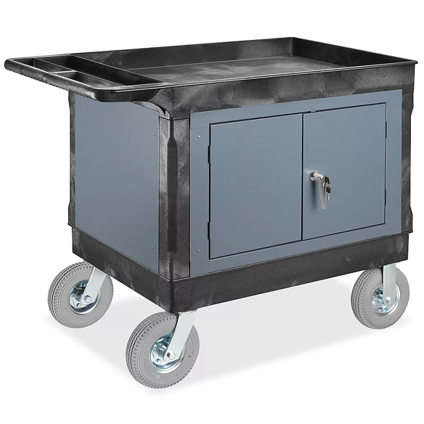 Utility Cart with Cabinet - 8