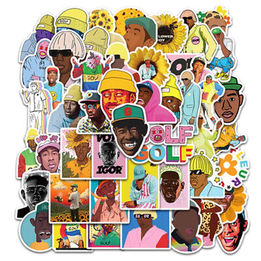 50x Rapper Singer Tyler The Creator Stickers DIY Skateboard Graffiti Stic.TM | eBay