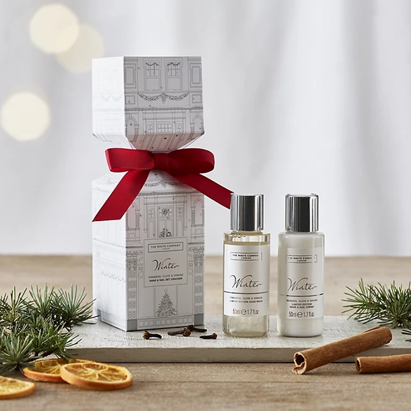 Winter Cracker Hand & Nail Gift Set | Christmas Fragrances | The White Company