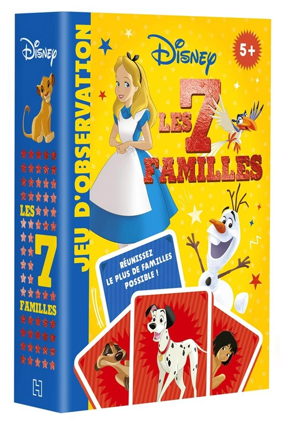 Disney - jeux de cartes - 7 familles