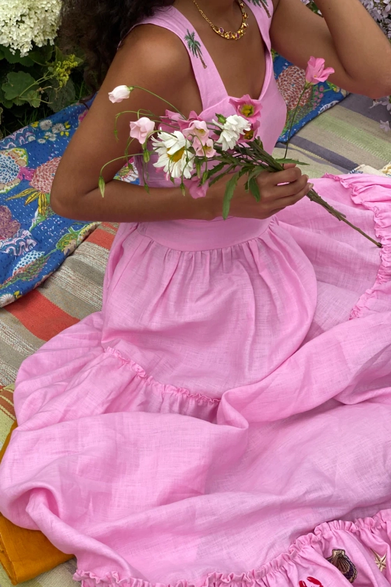 Salsa Dress in Rosita Linen
