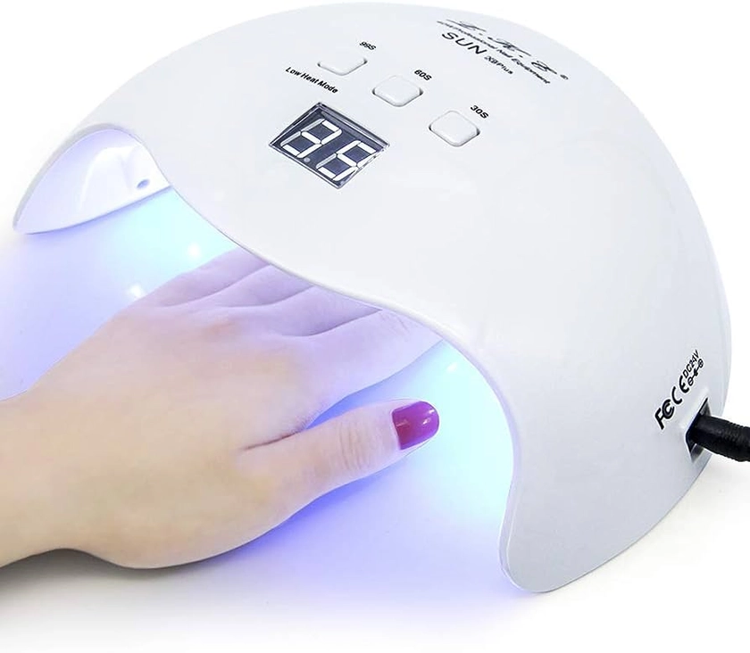 Amazon.com: Gel UV LED Nail Polish Lamp, LKE Nail Dryer 40W LED Light with 3 Timers Professional for Nail Art Tools Accessories White : Beauty & Personal Care