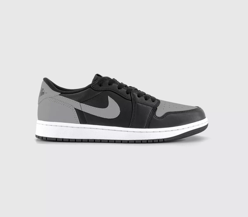 Jordan Air Jordan 1 Low OG Trainers Black Medium Grey White - Air Jordan 1