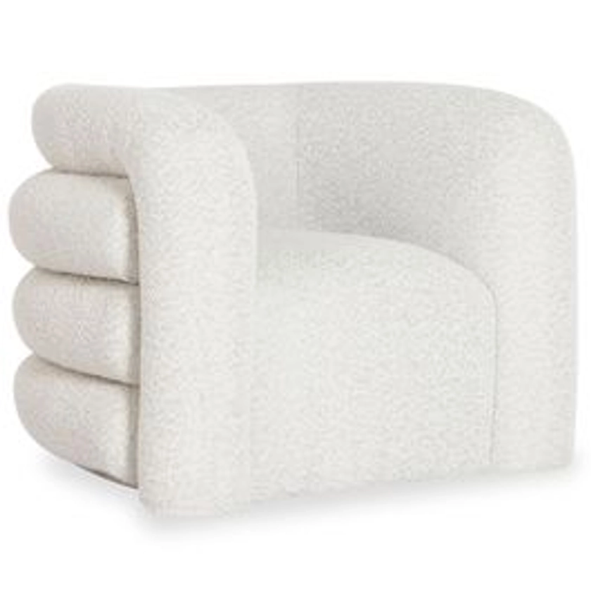 Fauteuil design Dossipa Tissu bouclette Beige