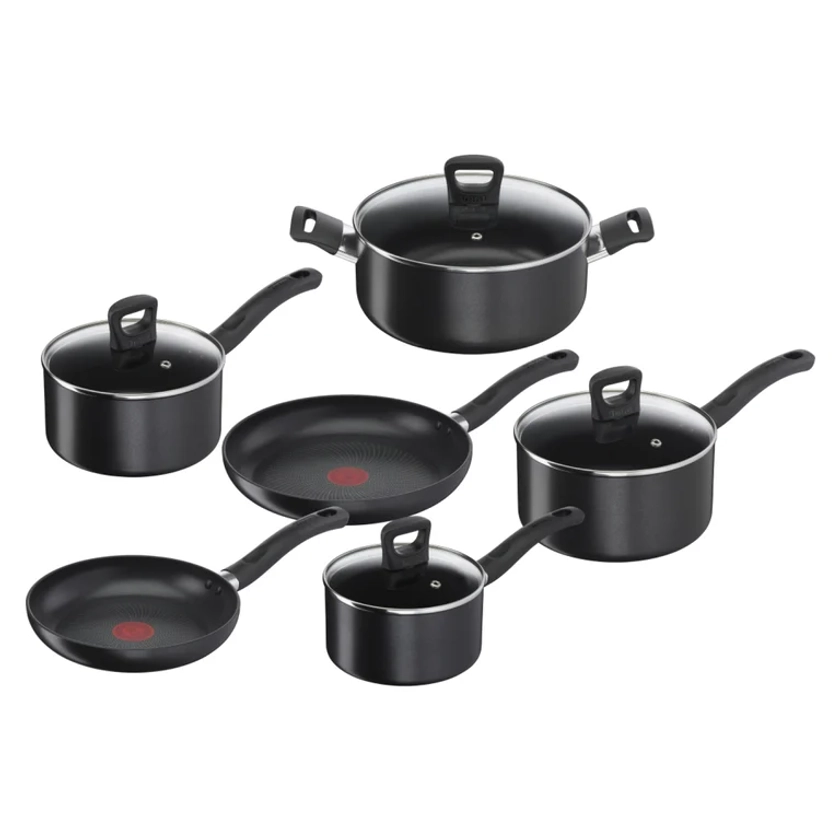 TEFAL Batería de Cocina Antiadherente 10 Piezas Enhance Tefal | falabella.com