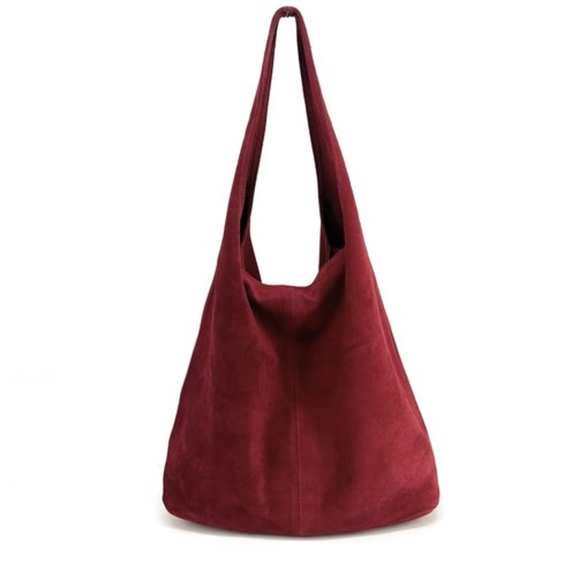 Sac à main en cuir nubuck daim italien EVA