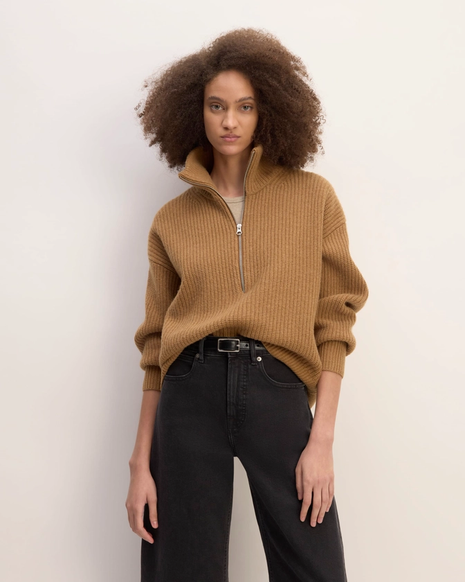 The Felted Merino Half-Zip Sweater