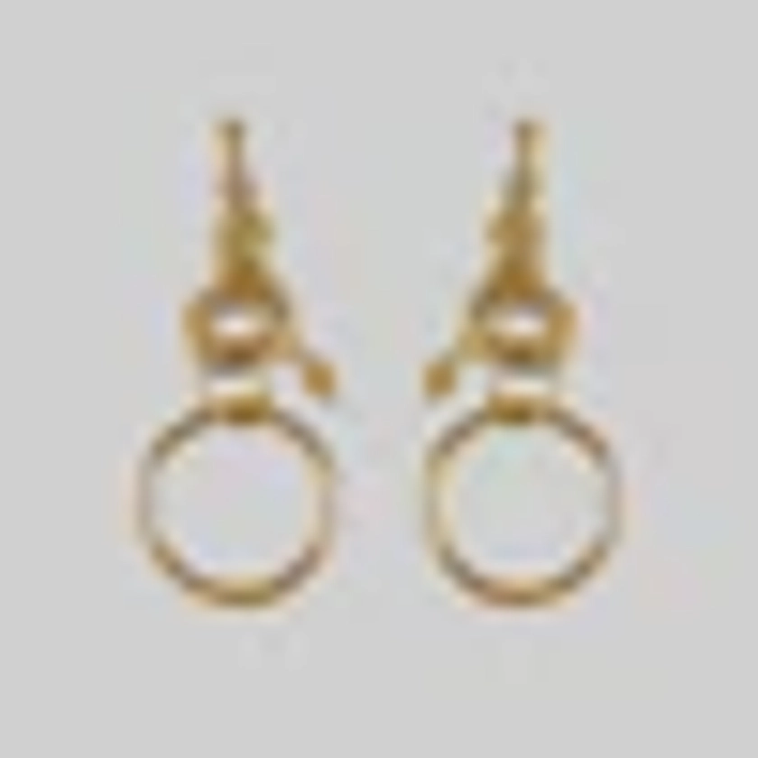 MERYLL. Snake Wrap Ring Earrings - Gold
