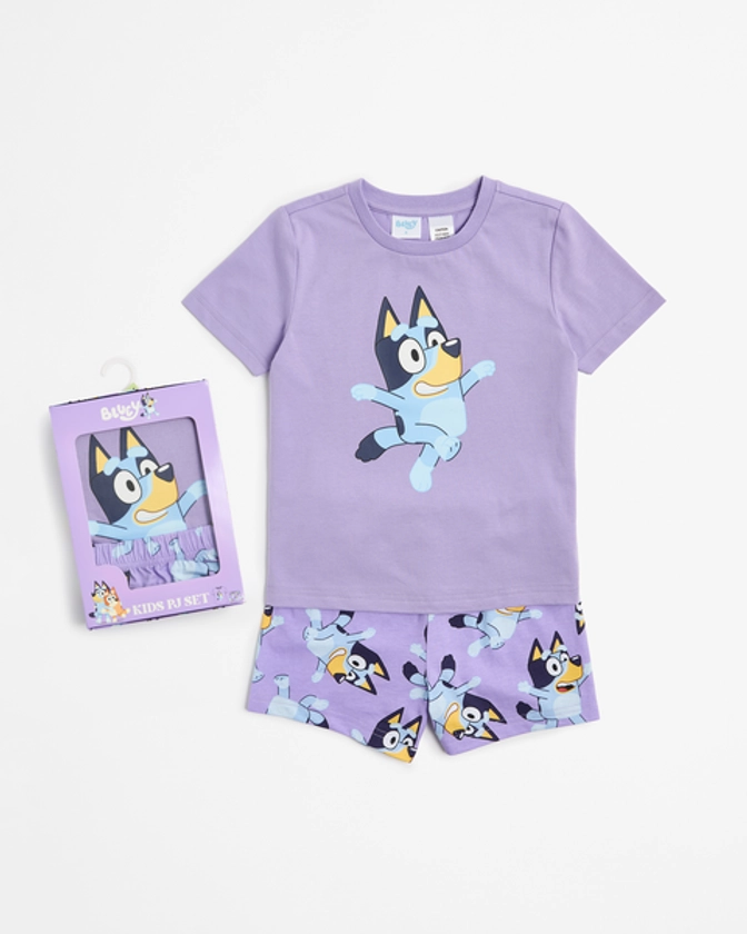 Licensed Bluey Kids Knit Pyjama Sleep Set