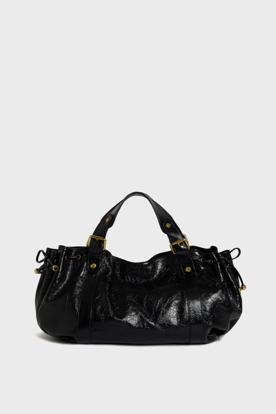 Handbag in crumpled leather - 24H