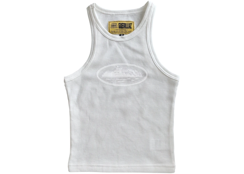 Corteiz Alcatraz Tank Top White/White