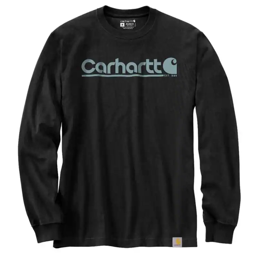 Relaxed Fit Heavyweight Long-Sleeve Logo Graphic T-Shirt | REG | Carhartt